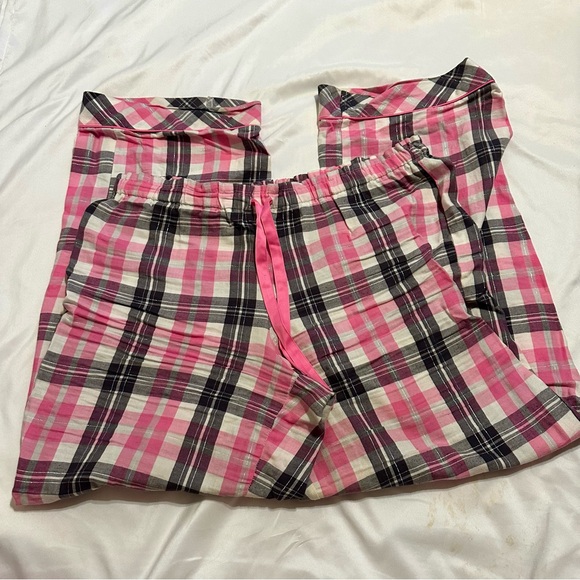 Plaid Pink and Black VS Pajamas Set - Picture 5 of 9